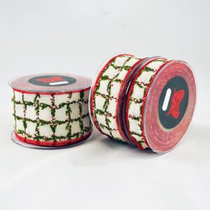 Χριστουγεννιάτικη Πολυεστερική Κορδέλα με Γκι