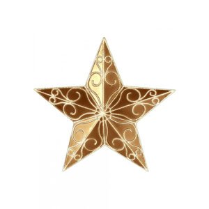 Εκτυπωμένο Ξύλινο Διακοσμητικό Αστέρι