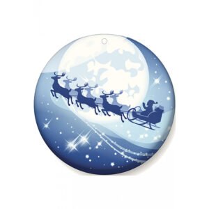 Εκτυπωμένο Ξύλινο Διακοσμητικό Έλκηθρο