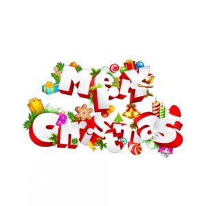 Εκτυπωμένο Ξύλινο Διακοσμητικό Merry Christmas