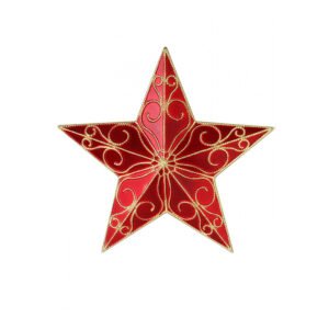 Εκτυπωμένο Ξύλινο Διακοσμητικό Αστέρι