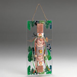 Αρωματική Λαμπάδα Λιονταράκι Πάνω σε Πλάτη Plexiglass με Θέμα Safari