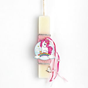 Αρωματική Πασχαλινή Λαμπάδα με Θέμα Πόνι 20cm