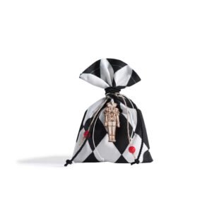 Πουγκί Ασπρόμαυρο Διαμάντι 12cm x 17cm