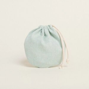 Πουγκί Οβάλ Πουγκί Βεραμάν Χρυσό Lurex με Κορδονί 13cm x 14cm