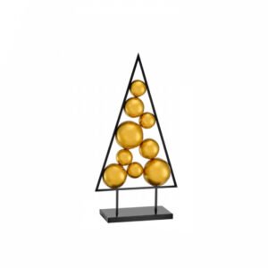 Μίνιμαλ Χριστουγεννιάτικο Δέντρο με Χρυσές Μπάλες