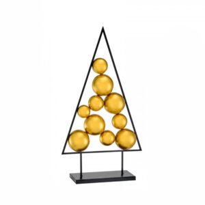 Μίνιμαλ Χριστουγεννιάτικο Δέντρο με Χρυσές Μπάλες