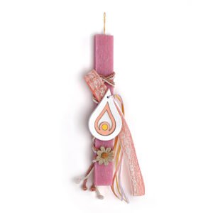 Αρωματική Πασχαλινή Λαμπάδα με Θέμα Ροζ Μάτι