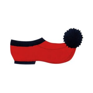 Ξύλινο Διακοσμητικό Τσαρούχι σε Κόκκινο Χρώμα