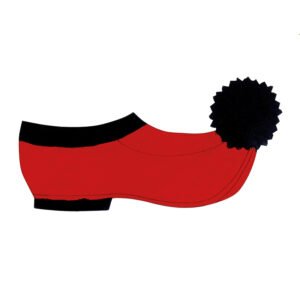 Ξύλινο Διακοσμητικό Τσαρούχι σε Κόκκινο Χρώμα