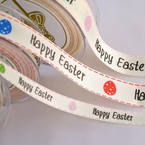 Πασχαλινή Κορδέλα Γκρο με Αυγά 1.3cm x 23m