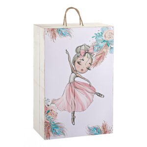 Κουτί Βάπτισης Ντουλάπα με Θέμα Μπαλαρίνα