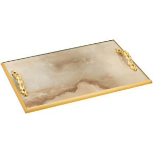 Δίσκος Γάμου Τύπου Μάρμαρο Gold Chains