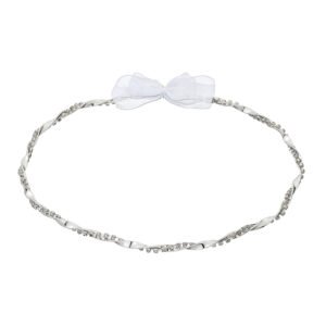 Χειροποίητα Επάργυρα και Επιπλατινωμένα Ασημί Στέφανα Γάμου με Στρας