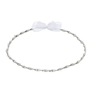 Χειροποίητα Επάργυρα και Επιπλατινωμένα Ασημί Στέφανα Γάμου με Χάντρες