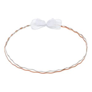 Χειροποίητα Επάργυρα και Επιπλατινωμένα Στέφανα Γάμου σε Ροζ Χρυσό και Ασημί Χρώμα