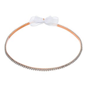 Χειροποίητα Επάργυρα και Επιπλατινωμένα Ροζ Χρυσά Στέφανα Γάμου με Στρας