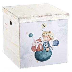Κουτί Βάπτισης Κύβος με Θέμα Μικρός Πρίγκιπας