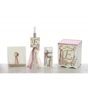 ΣΕΤ ΒΑΠΤΙΣΗΣ ΓΙΑ ΚΟΡΙΤΣΙ ELEGANT ΜΟΝΟΓΡΑΜΜΑ