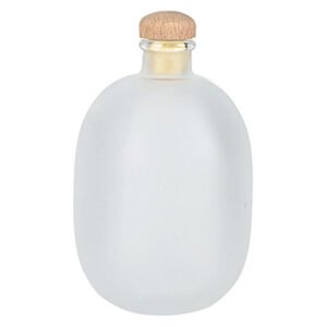 Στρογγυλό Γυάλινο Ματ Μπουκάλι με Καπάκι 250ml