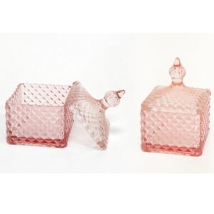 Γυάλινη Τετράγωνη Φοντανιέρα