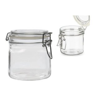 Γυάλινο Βάζο με Καπάκι και Έλασμα 100ml