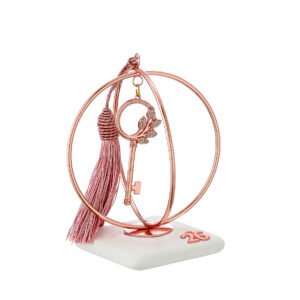 Γούρι 2026 Κλειδί Rose Gold σε Βότσαλο – Νέες Αρχές & Καλή Τύχη