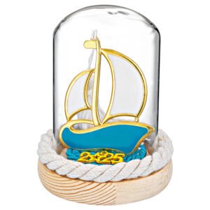 Επιτραπέζιο Γούρι 2025 Καράβι σε Γυάλα