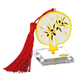 Επιτραπέζιο Γούρι 2026: Λευκό Ρόδι & Κλαδί Ελιάς