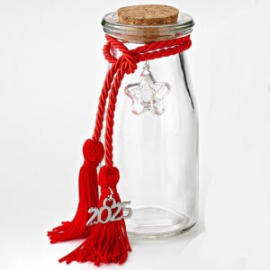 Γούρι 2025 Γυάλινο Μπουκάλι με Αστέρι