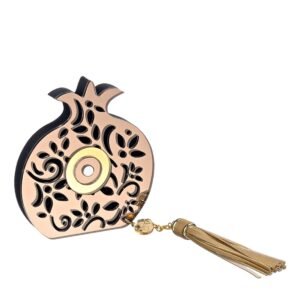 Διακοσμητικό Γούρι 2026 Plexiglass Ρόδι με Μάτι και Φούντα 12cm