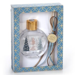 Αρωματικό Χώρου Peony Bouquet 50ml με Σχέδιο Έλατα και Στικς σε Χάρτινο Κουτί
