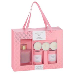Gift Set με Αρωματικό Χώρου και Κεριά με Άρωμα Παιώνια