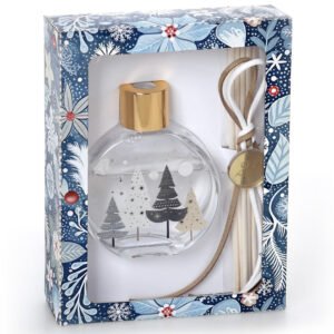 Αρωματικό Χώρου Peony Bouquet 50ml με Σχέδιο Έλατα και Στικς σε Χάρτινο Κουτί