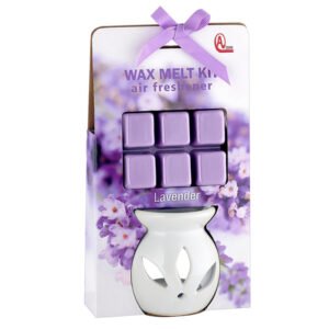 Gift Set με Βάση και Wax Melts με Άρωμα Λεβάντα