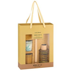 Gift Set με Αρωματικό Χώρου και Κεριά με Άρωμα Όσμανθος και Μαύρο Τσάι
