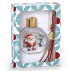 Αρωματικό Χώρου Peony Bouquet 50ml με Σχέδιο Άγιος Βασίλης και Στικς σε Χάρτινο Κουτί