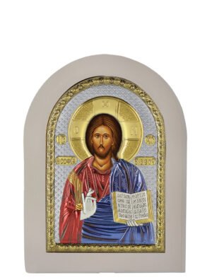 Ασημένια Εικόνα Του Χριστού 10cmx14cm