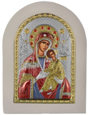 Ασημένια Εικόνα Παναγία η Αμόλυντος 20cmx26cm