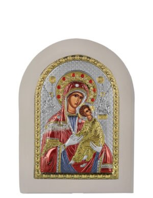 Ασημένια Εικόνα Παναγία η Αμόλυντος 10cmx14cm
