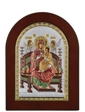 Ασημένια Εικόνα Παναγία η Παντάνασσα 15cmx21cm