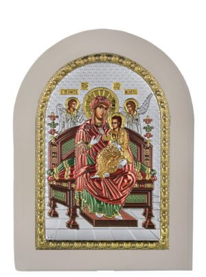 Ασημένια Εικόνα Παναγία η Παντάνασσα 15cmx21cm