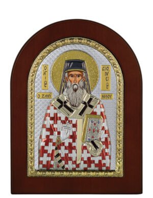 Ασημένια Εικόνα ο Άγιος Διονύσιος 10cmx14cm