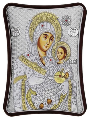 Ασημένια Εικόνα Παναγία Βηθλεέμ 15cmx20cm