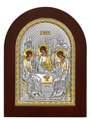 Ασημένια Εικόνα η Αγία Τριάδα 15cmx21cm