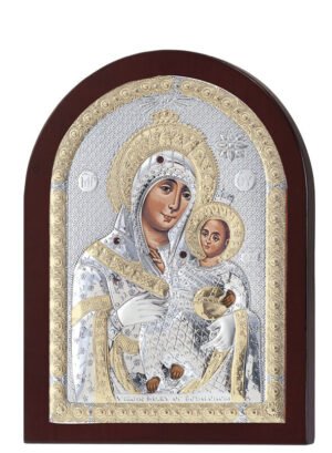 Ασημένια Εικόνα Παναγία Βηθλεέμ 20cmx26cm