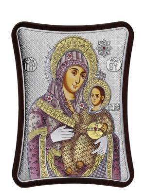 Ασημένια Εικόνα Παναγία Βηθλεέμ 12cmx15cm