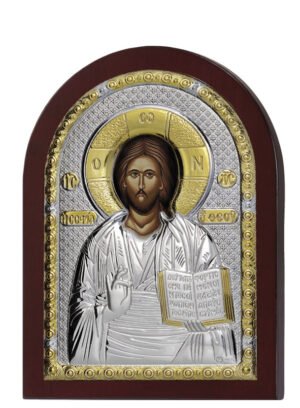 Ασημένια Εικόνα Του Χριστού 15cmx21cm