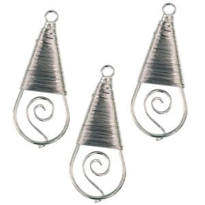 Ασημί Μεταλλικό Αντικείμενο με Τρύπα 5cm