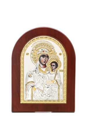 Ασημένια Εικόνα Παναγία η Προδρομίτισσα 10cmx14cm
